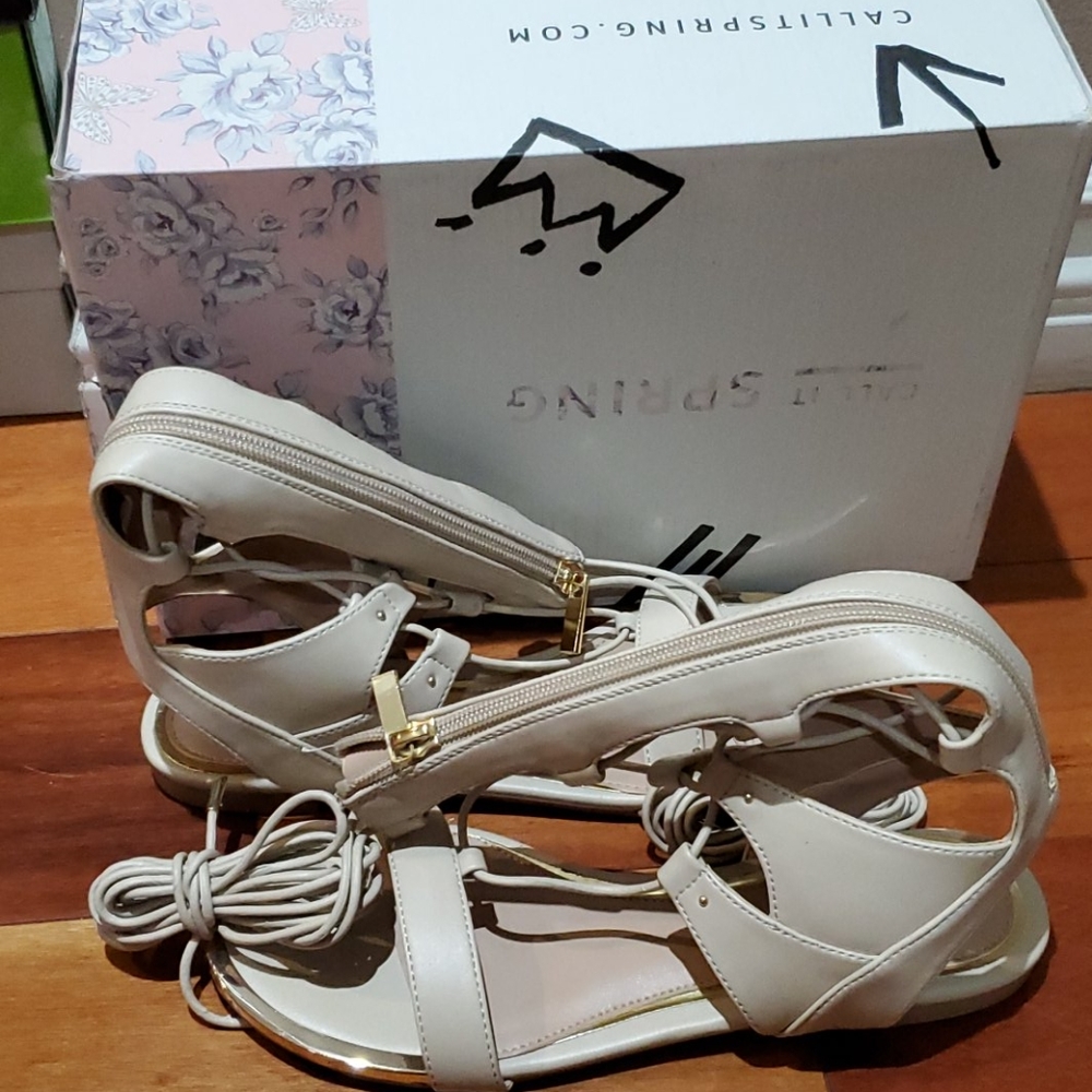 Brand new Strap up sandals